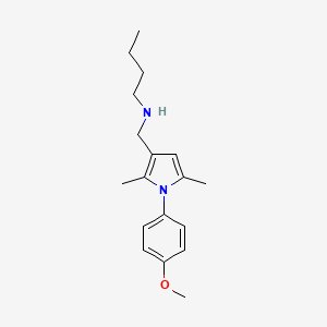 molecular formula C18H26N2O B1522388 丁基({[1-(4-甲氧基苯基)-2,5-二甲基-1H-吡咯-3-基]甲基})胺 CAS No. 1243598-50-6
