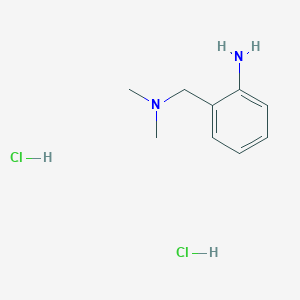 molecular formula C9H16Cl2N2 B1522389 2-((Dimethylamino)methyl)aniline dihydrochloride CAS No. 858846-63-6