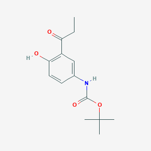 tert-Butyl (4-hydroxy-3-propionylphenyl)carbamate