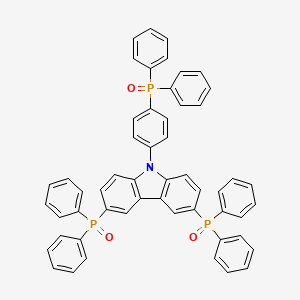 molecular formula C54H40NO3P3 B15223918 3,6-Bis(diphenylphosphoryl)-9-[4-(diphenylphosphoryl)phenyl]carbazole 