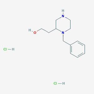 B1522393 2-(1-Benzyl-2-piperazinyl)ethanol dihydrochloride CAS No. 1233642-07-3