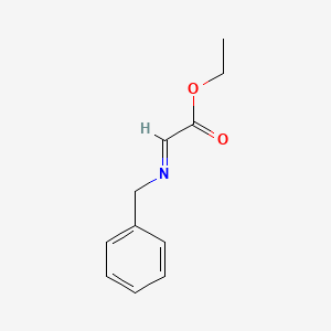 molecular formula C11H13NO2 B15223944 Acetic acid, [(phenylmethyl)imino]-, ethyl ester CAS No. 64222-28-2