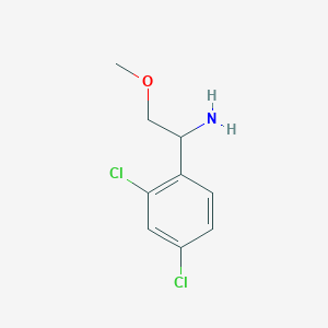 molecular formula C9H11Cl2NO B15223957 1-(2,4-Dichlorophenyl)-2-methoxyethanamine 