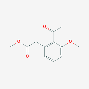 methyl 2-(2-acetyl-3-methoxyphenyl)acetate