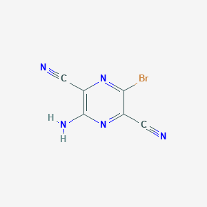 3-Amino-6-bromopyrazine-2,5-dicarbonitrile