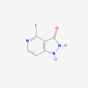 molecular formula C6H4FN3O B15223988 4-Fluoro-1H-pyrazolo[4,3-c]pyridin-3(2H)-one 