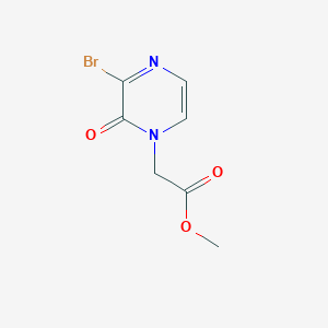 molecular formula C7H7BrN2O3 B15224005 Methyl 2-(3-bromo-2-oxopyrazin-1(2H)-yl)acetate 