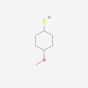 molecular formula C7H14OS B15224016 4-Methoxycyclohexane-1-thiol 