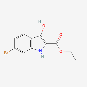 ethyl 6-bromo-3-hydroxy-1H-indole-2-carboxylate