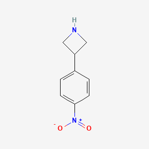 molecular formula C9H10N2O2 B15224056 3-(4-Nitrophenyl)azetidine CAS No. 7215-05-6