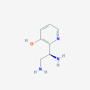 molecular formula C7H11N3O B15224080 (S)-2-(1,2-Diaminoethyl)pyridin-3-ol 