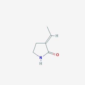 molecular formula C6H9NO B15224088 (E)-3-Ethylidenepyrrolidin-2-one 