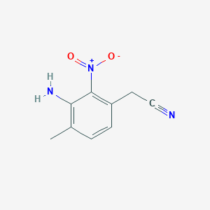 2-(3-Amino-4-methyl-2-nitrophenyl)acetonitrile