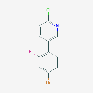5-(4-Bromo-2-fluorophenyl)-2-chloropyridine