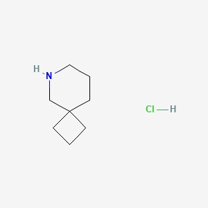 molecular formula C8H16ClN B1522422 6-Azaspiro[3.5]nonane hydrochloride CAS No. 1198285-07-2