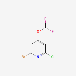 2-Bromo-6-chloro-4-(difluoromethoxy)pyridine