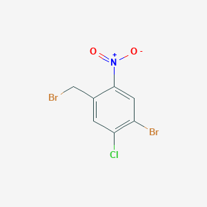 1-Bromo-4-(bromomethyl)-2-chloro-5-nitrobenzene