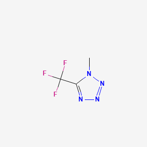 molecular formula C3H3F3N4 B15224282 1-Methyl-5-(trifluoromethyl)tetrazole CAS No. 697-94-9