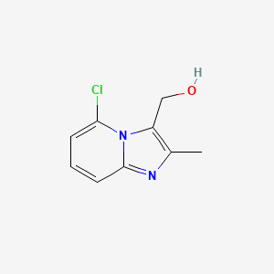 molecular formula C9H9ClN2O B15224284 (5-Chloro-2-methylimidazo[1,2-a]pyridin-3-yl)methanol 