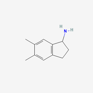 5,6-Dimethyl-2,3-dihydro-1H-inden-1-amine