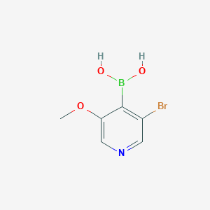 molecular formula C6H7BBrNO3 B1522431 Ácido 3-Bromo-5-metoxipirida-4-borónico CAS No. 612845-45-1