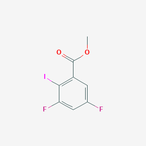 molecular formula C8H5F2IO2 B15224345 Methyl 3,5-difluoro-2-iodobenzoate 