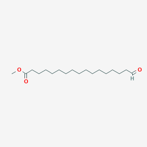 molecular formula C18H34O3 B15224352 Methyl 17-oxoheptadecanoate 