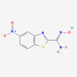 N-Hydroxy-5-nitrobenzo[d]thiazole-2-carboximidamide