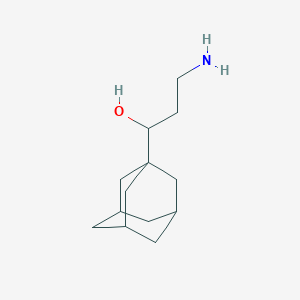 molecular formula C13H23NO B1522436 1-(1-Adamantyl)-3-aminopropan-1-ol CAS No. 1221817-81-7