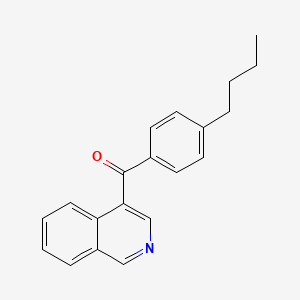 molecular formula C20H19NO B1522443 4-(4-Butylbenzoyl)isoquinoline CAS No. 1187169-71-6