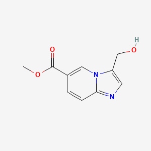 molecular formula C10H10N2O3 B15224443 Methyl 3-(hydroxymethyl)imidazo[1,2-a]pyridine-6-carboxylate 