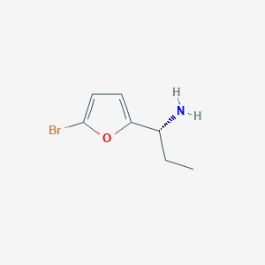 molecular formula C7H10BrNO B15224452 (R)-1-(5-Bromofuran-2-yl)propan-1-amine 