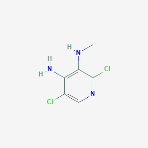 molecular formula C6H7Cl2N3 B15224477 2,5-Dichloro-N3-methylpyridine-3,4-diamine 