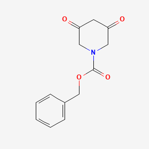 molecular formula C13H13NO4 B1522449 Benzyl 3,5-dioxopiperidine-1-carboxylate CAS No. 1228631-19-3