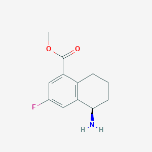 Methyl (r)-5-amino-3-fluoro-5,6,7,8-tetrahydronaphthalene-1-carboxylate hydrochloride