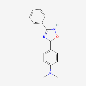 N,N-dimethyl-4-(3-phenyl-2,5-dihydro-1,2,4-oxadiazol-5-yl)aniline