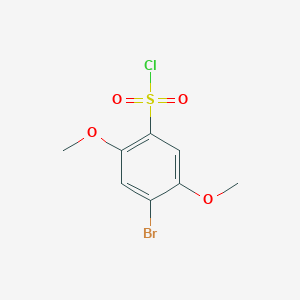 molecular formula C8H8BrClO4S B1522453 4-Bromo-2,5-dimethoxybenzene-1-sulfonyl chloride CAS No. 1246776-82-8