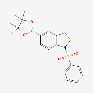 1-(Phenylsulfonyl)-5-(4,4,5,5-tetramethyl-1,3,2-dioxaborolan-2-yl)indoline