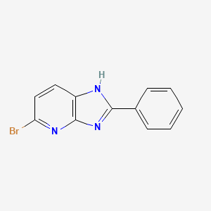 molecular formula C12H8BrN3 B15224553 5-Bromo-2-phenyl-3H-imidazo[4,5-b]pyridine 