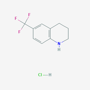 molecular formula C10H11ClF3N B15224596 6-(Trifluoromethyl)-1,2,3,4-tetrahydroquinoline hydrochloride 