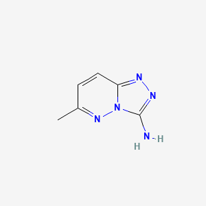 molecular formula C6H7N5 B15224617 6-Methyl-[1,2,4]triazolo[4,3-b]pyridazin-3-amine 