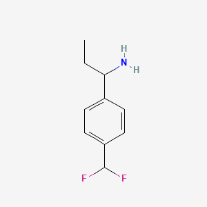 1-(4-(Difluoromethyl)phenyl)propan-1-amine