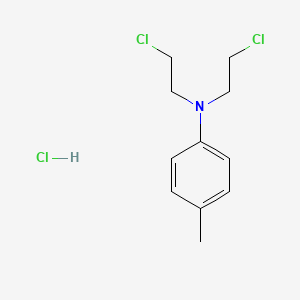 molecular formula C11H16Cl3N B15224635 N,N-Bis(2-chloroethyl)-4-methylaniline hydrochloride 