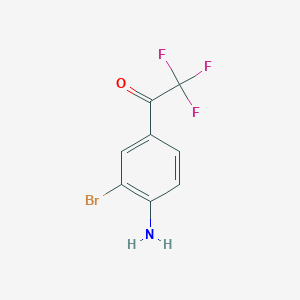 molecular formula C8H5BrF3NO B1522465 1-(4-Amino-3-bromophenyl)-2,2,2-trifluoro-1-ethanone CAS No. 1221572-25-3
