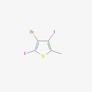 molecular formula C5H3BrI2S B1522466 3-Bromo-2,4-diiodo-5-methylthiophene CAS No. 1221791-68-9