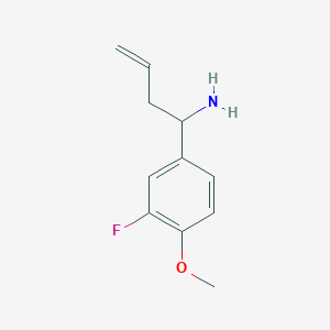 1-(3-Fluoro-4-methoxyphenyl)but-3-en-1-amine