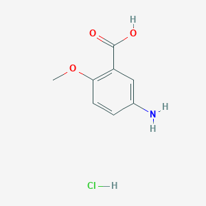molecular formula C8H10ClNO3 B1522467 5-Amino-2-methoxybenzoic acid hydrochloride CAS No. 857200-24-9