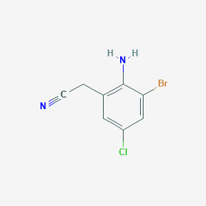 2-(2-Amino-3-bromo-5-chlorophenyl)acetonitrile