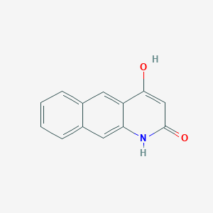 molecular formula C13H9NO2 B15224704 4-Hydroxybenzo[g]quinolin-2(1H)-one 