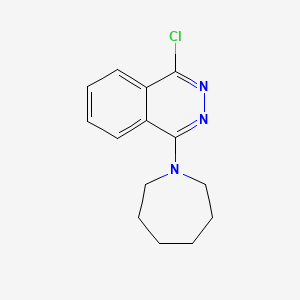 molecular formula C14H16ClN3 B1522475 1-(Azepan-1-yl)-4-chlorophthalazine CAS No. 677322-93-9